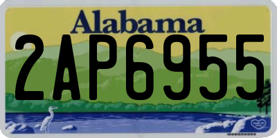 AL license plate 2AP6955