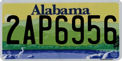 AL license plate 2AP6956