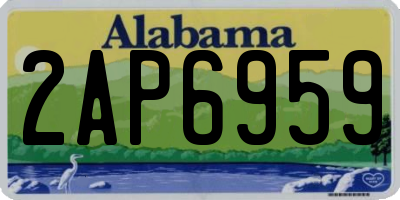 AL license plate 2AP6959