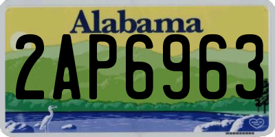 AL license plate 2AP6963