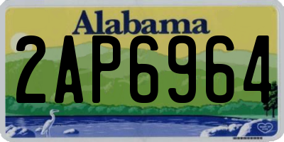 AL license plate 2AP6964