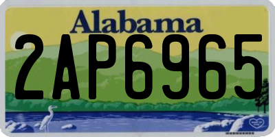 AL license plate 2AP6965