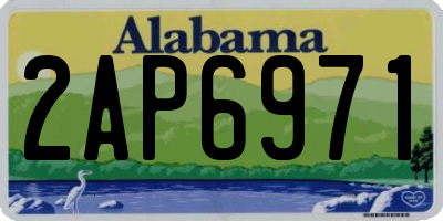 AL license plate 2AP6971