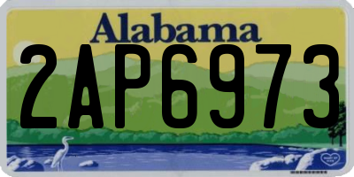 AL license plate 2AP6973