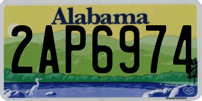 AL license plate 2AP6974