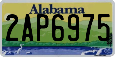 AL license plate 2AP6975