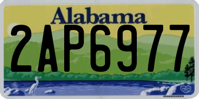 AL license plate 2AP6977