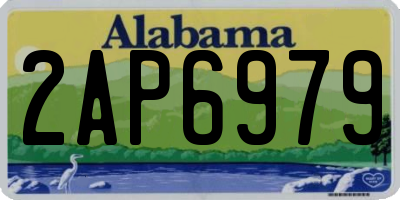 AL license plate 2AP6979