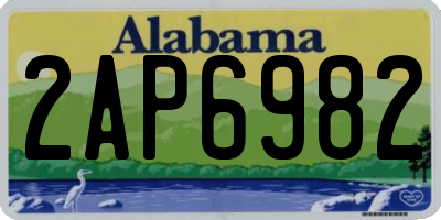 AL license plate 2AP6982