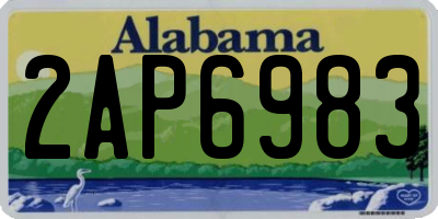 AL license plate 2AP6983