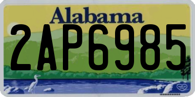 AL license plate 2AP6985