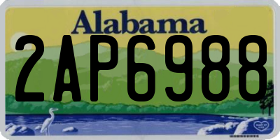 AL license plate 2AP6988