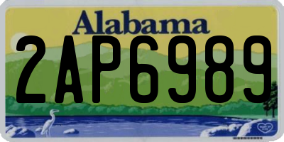 AL license plate 2AP6989