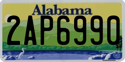 AL license plate 2AP6990