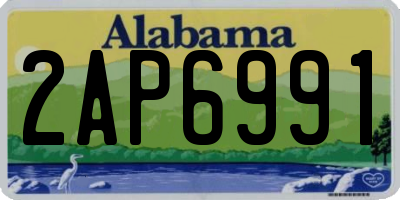 AL license plate 2AP6991