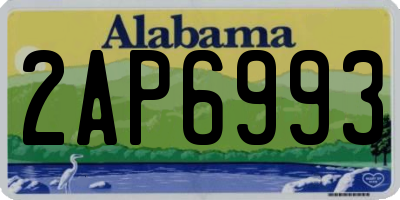 AL license plate 2AP6993