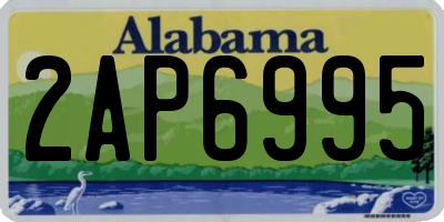 AL license plate 2AP6995