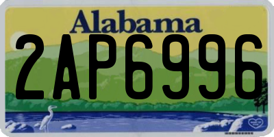 AL license plate 2AP6996