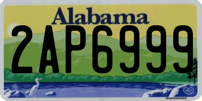 AL license plate 2AP6999