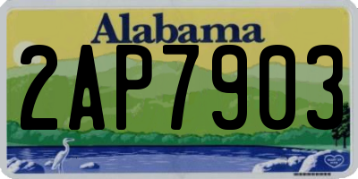 AL license plate 2AP7903