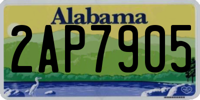 AL license plate 2AP7905