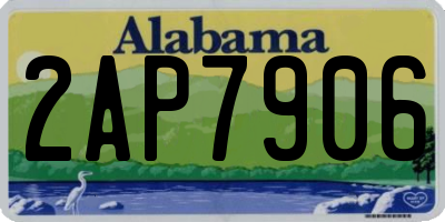 AL license plate 2AP7906