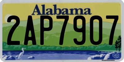 AL license plate 2AP7907