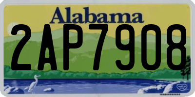 AL license plate 2AP7908