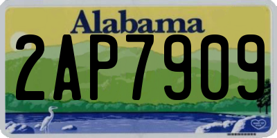 AL license plate 2AP7909