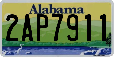AL license plate 2AP7911