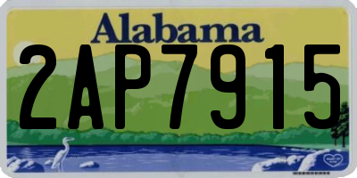 AL license plate 2AP7915