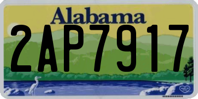 AL license plate 2AP7917