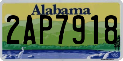 AL license plate 2AP7918