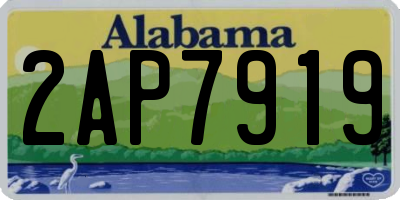 AL license plate 2AP7919