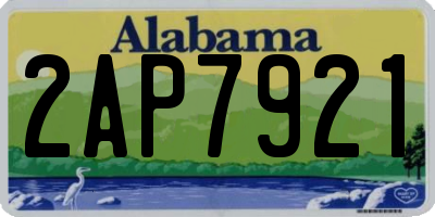 AL license plate 2AP7921
