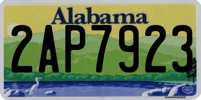 AL license plate 2AP7923