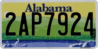 AL license plate 2AP7924
