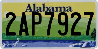 AL license plate 2AP7927