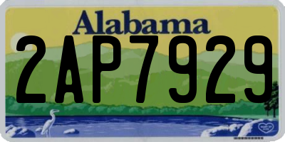AL license plate 2AP7929