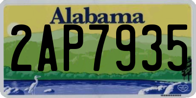 AL license plate 2AP7935