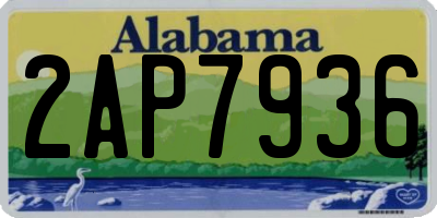 AL license plate 2AP7936