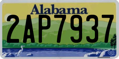AL license plate 2AP7937