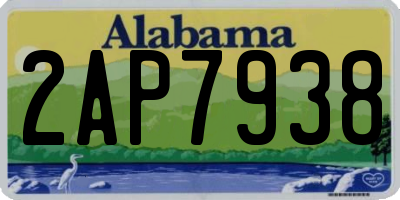 AL license plate 2AP7938