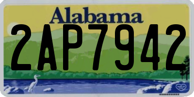 AL license plate 2AP7942