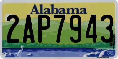 AL license plate 2AP7943