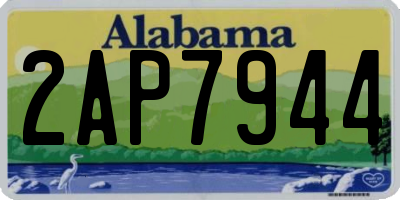AL license plate 2AP7944
