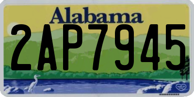 AL license plate 2AP7945