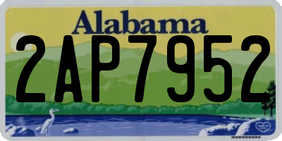 AL license plate 2AP7952