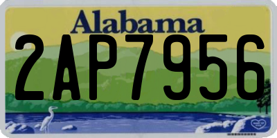 AL license plate 2AP7956