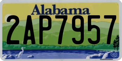AL license plate 2AP7957